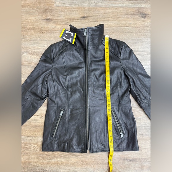 New Marc New York Andrew Marc Black Leather Jacket Size S NWT - Picture 8 of 11